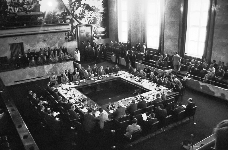 1954 年日内瓦会议全景。（资料图）