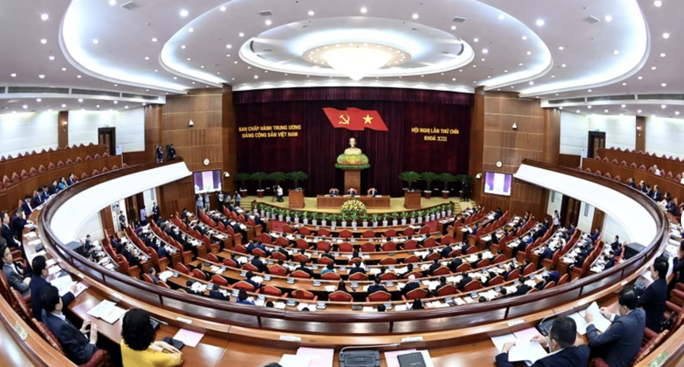 越共第十三届中央委员会第九次全体会议开幕。