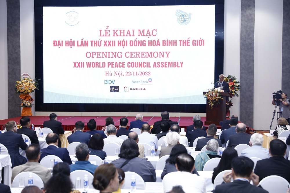 世界和平理事会第二十二次代表大会开幕