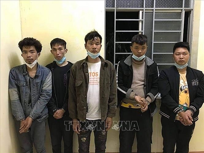 Bản in : 隆安省：逮捕非法出入越南国境的5名中国人 | Vietnam+ (VietnamPlus)