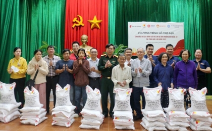 SCI向得乐省受自然灾害影响民众捐赠逾12吨大米