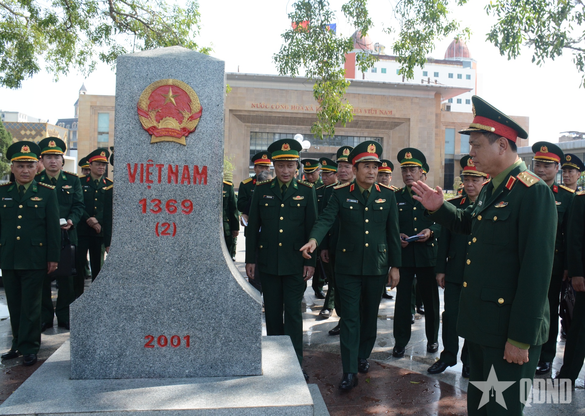 考察第十次越中边境国防友好交流活动举办地点