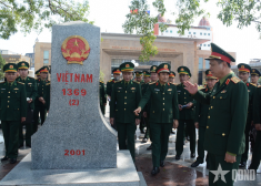 考察第十次越中边境国防友好交流活动举办地点