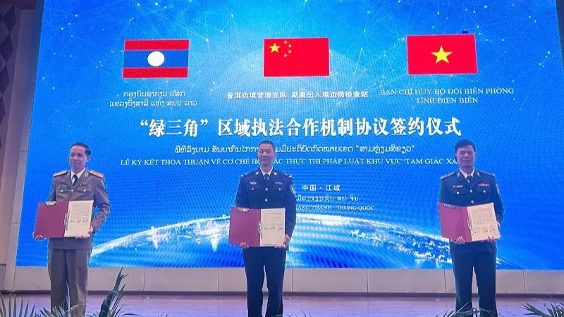 越中老三国边境地区执法合作机制启动 动构建和平稳定边境地区