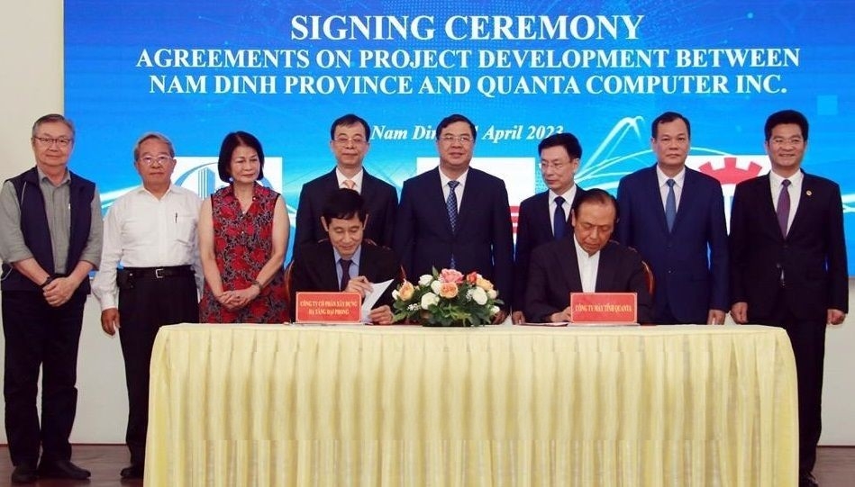中国台湾公司出资1.2亿美元在南定省建设电脑制造厂