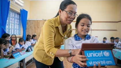 儿童关爱合作成为越南与UNICEF交流重点