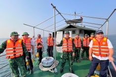 顺化边防部队开展海上巡逻，坚决打击IUU违法行为