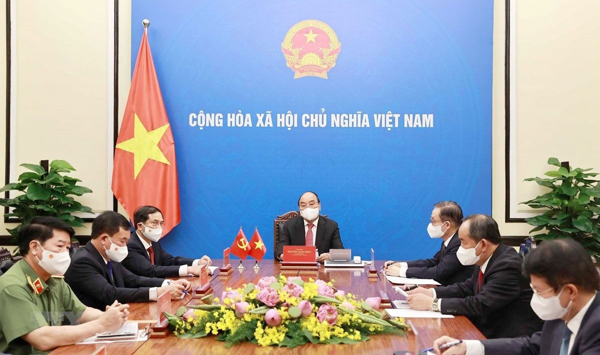 越南国家主席阮春福：越南重视发展与中国的睦邻友好和全面战略合作伙伴关系。