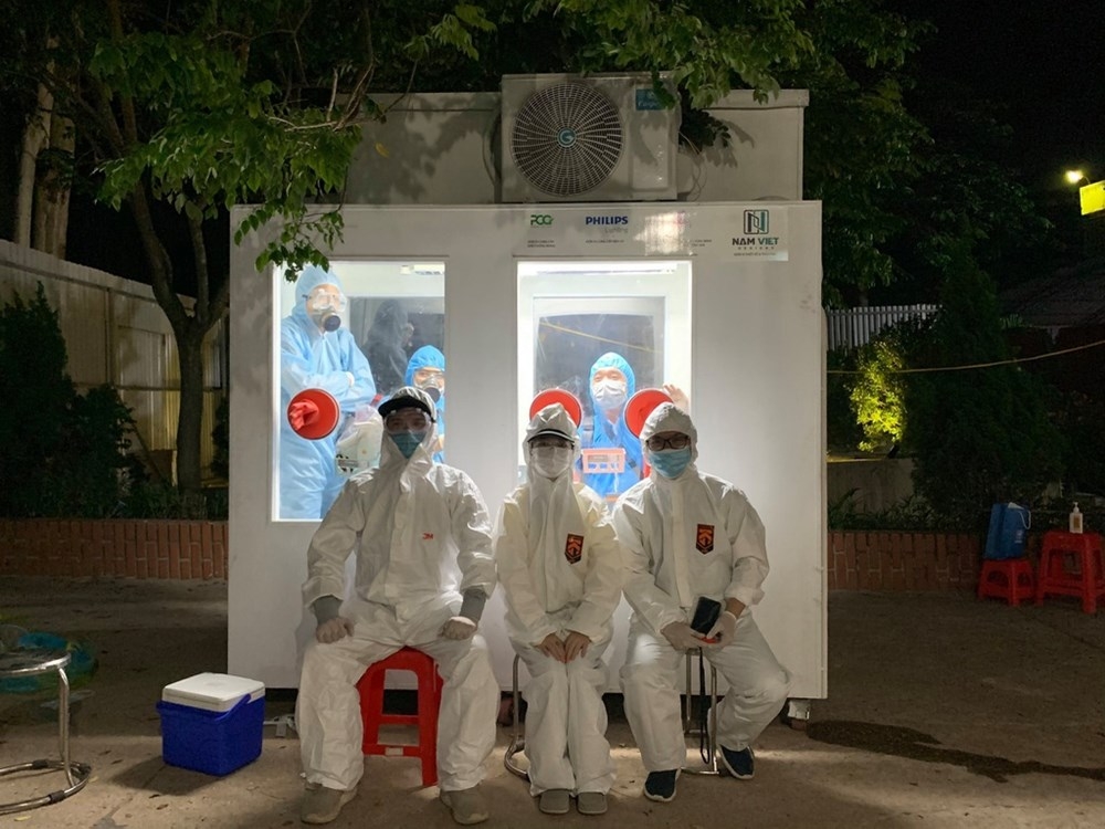 Bản in : 安装空调的新冠肺炎核酸检测室投入运营 | Vietnam+ (VietnamPlus)