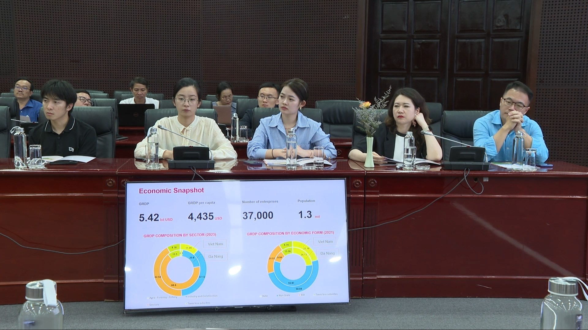 中国香港大学代表团考察岘港投资环境