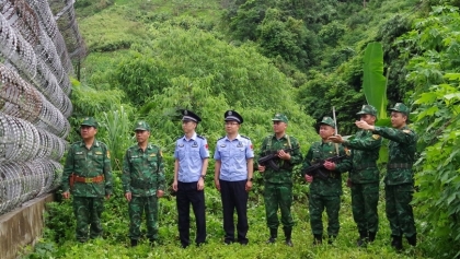 越南与中国在莱州省边界线开展联合巡逻执法行动