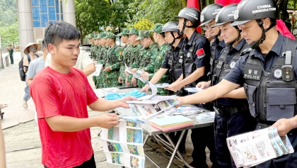 越中边境开展联合巡逻执法行动