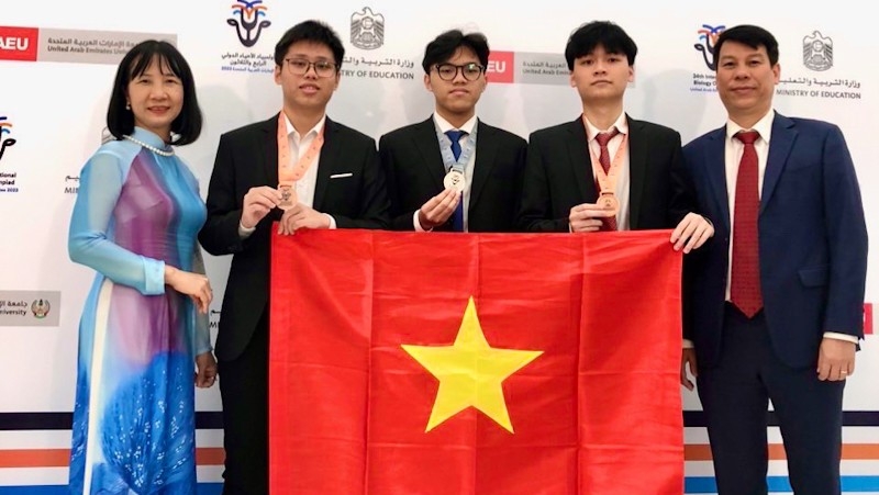 Bản in : 2023年国际生物学奥林匹克竞赛: 3名学生获奖 | Vietnam+ (VietnamPlus)