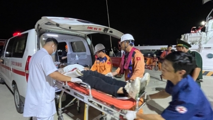 成功救援遇到工伤事故的中国籍船员