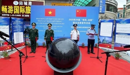 广宁边防部队加强与中国边境合作