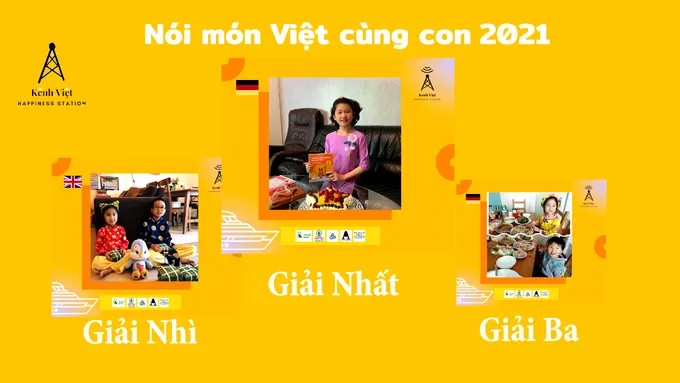 用音乐和美食守护越南语 Trao giải cuộc thi “Nói món Việt cùng con 2021”.