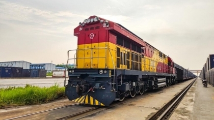 越中跨境铁路货运大幅增加