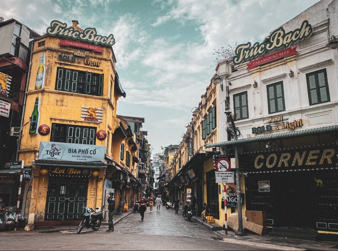 越南河内古街的复古之美