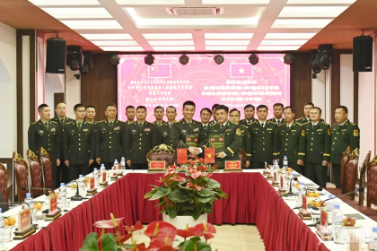 越南第8边境段与广西边防加强联合巡逻与信息交流