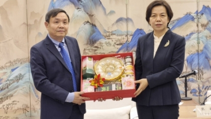 同塔省工作代表团在中国河南省进行工作访问