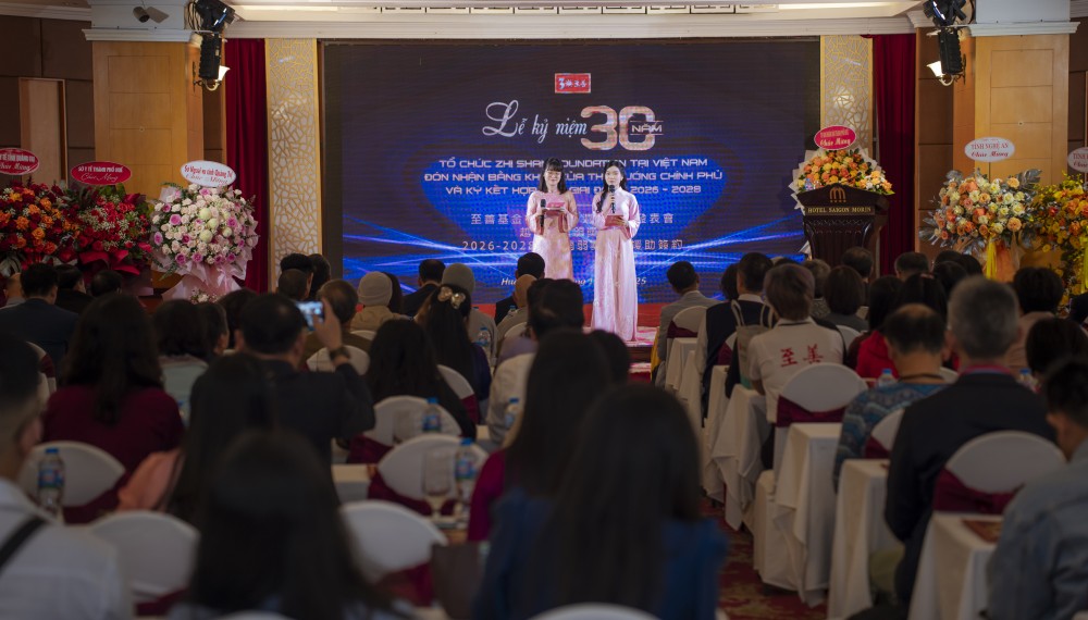 Lễ kỷ niệm 30 năm Tổ chức Zhi Shan Foundation hoạt động tại Việt Nam. (Ảnh: hue.gov.vn)