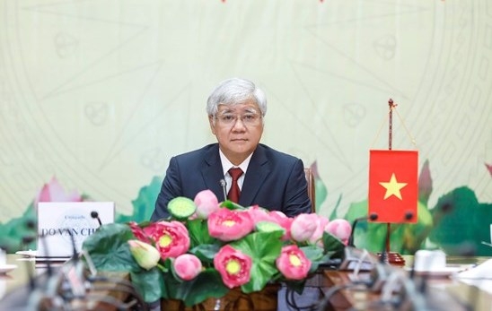 越共中央书记处书记、越南祖国阵线中央委员会主席杜文战。