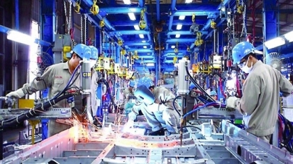 工业越南经济增长的主要动力