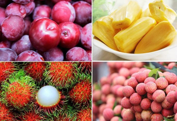 在这一天，越南人均选择李子、桃子、荔枝、红毛丹、芒果、西瓜   等新鲜夏季水果祭拜祖先。