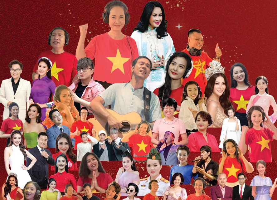 50位明星合唱《越南的力量》为疫情防控第一线加油