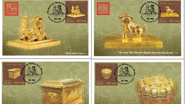发行系列邮票“越南国宝之金器”