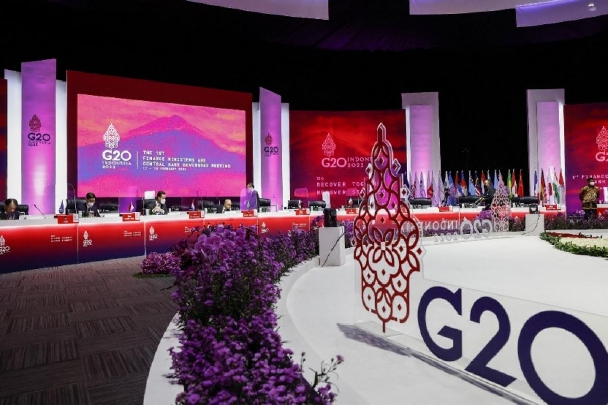 G20财长会议讨论全球紧迫问题。