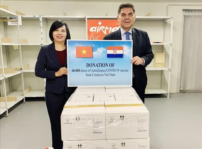 克罗地亚和匈牙利向越南捐赠防疫疫苗