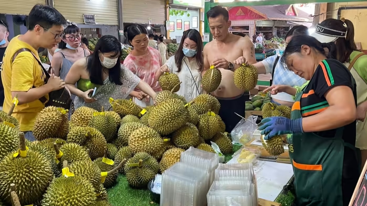 越南榴莲在中国深受欢迎