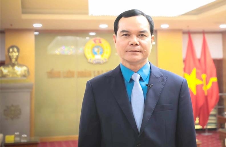 越共中央委员、越南劳动总联合会主席、世界工会联合会副主席阮廷康。