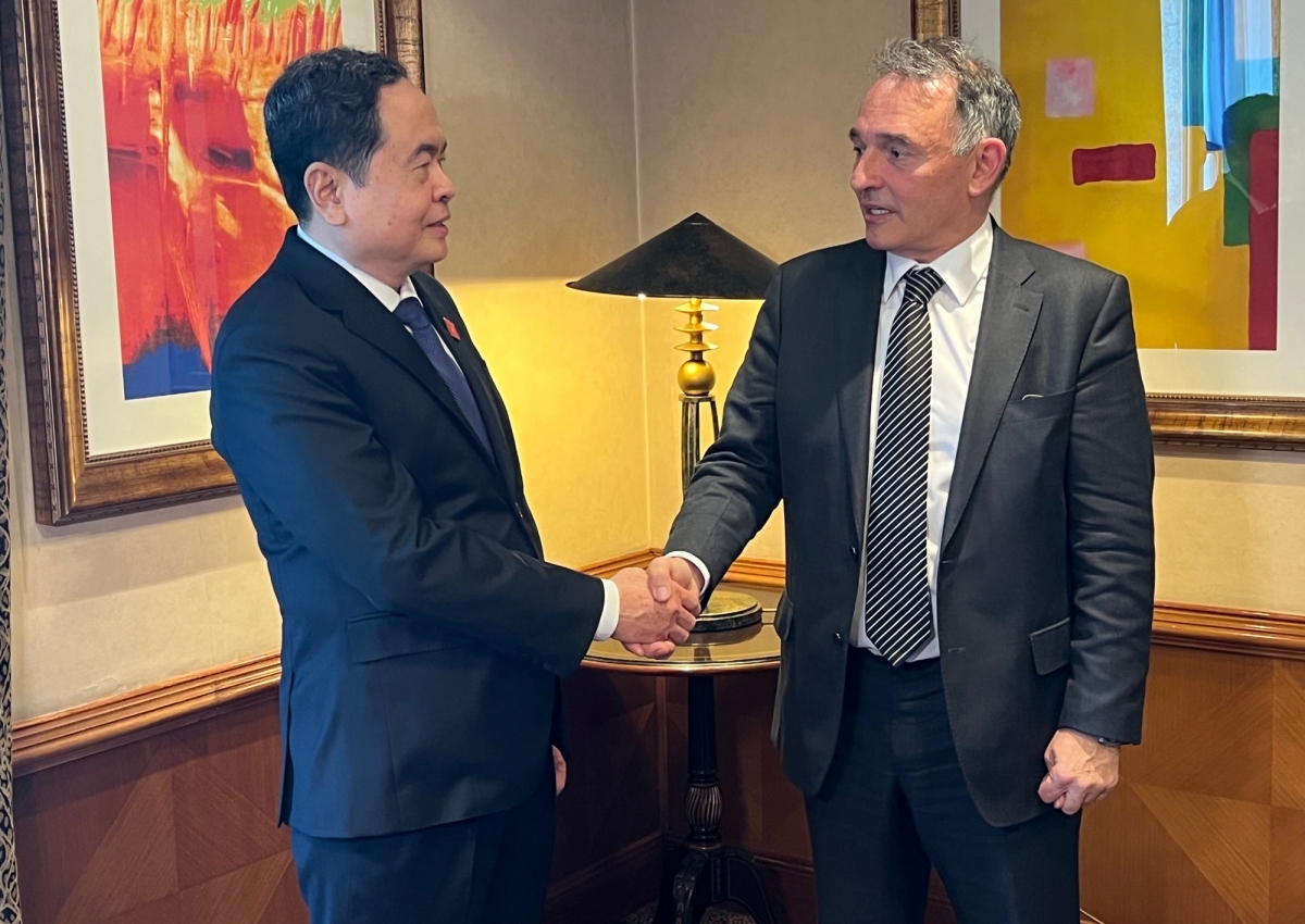 陈青敏副主席会见了恩里克·费尔南多·圣地亚哥·罗梅罗总书记。