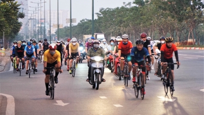 胡志明市计划在河内路大道设计自行车专用道