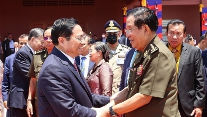 越柬两国关系不断取得大成就