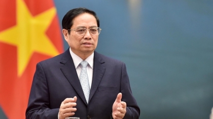越南政府总理范明政在东方经济论坛发表讲话