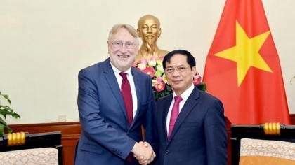 越南外交部长裴青山会见欧洲议会国际贸易委员会主席博纳·兰格