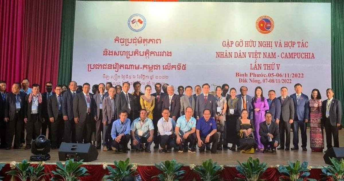 第五届越柬民间友好合作见面会在得农省举行。