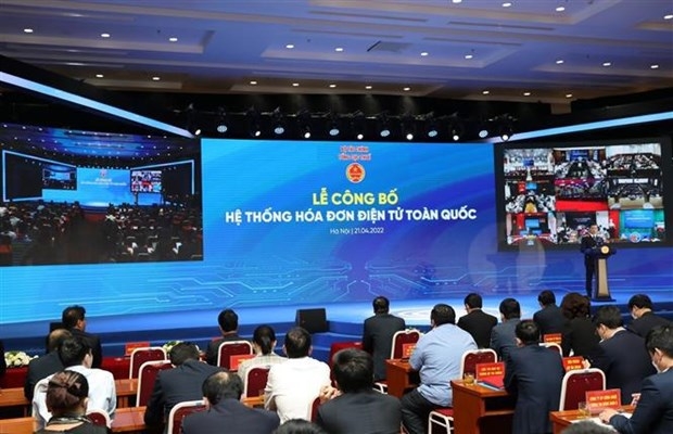 政府总理范明政出席全国电子发票系统公布仪式