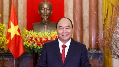 越南国家主席阮春福向越南全国同胞、海外侨胞和国际朋友致以新春祝福