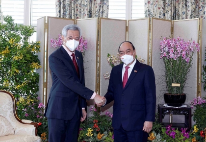 越南国家主席阮春福对新加坡的国事访问已圆满成功并取得突出成果