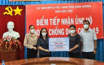 外国非政府组织向平阳省提供防疫医疗物资