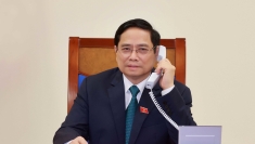 越南政府总理范明政向泰国总理巴育就越泰建交45周年致贺电