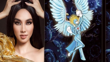越南佳丽在2021年万国小姐选择的国服服装名为“天使”