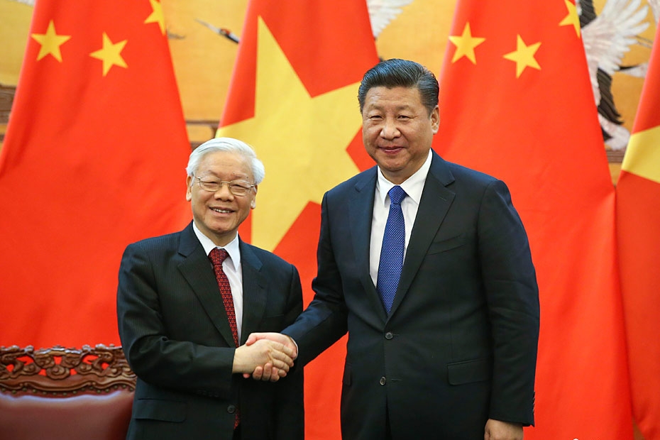 越南党和国家领导致电中国领导祝贺中国国庆72周年