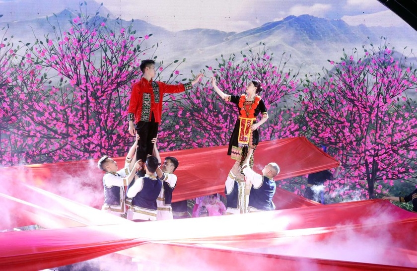 2023癸卯年春节第五届谅山桃花节开幕式。