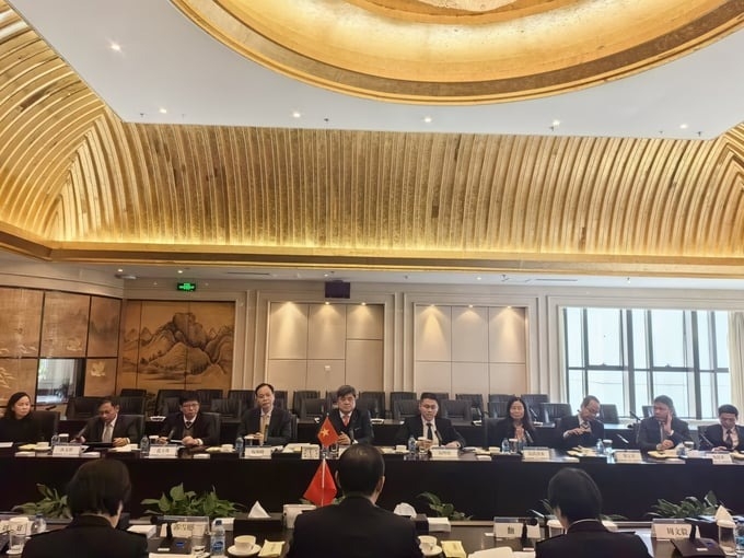 陈青南副部长与中国海关总署领导举行会谈。