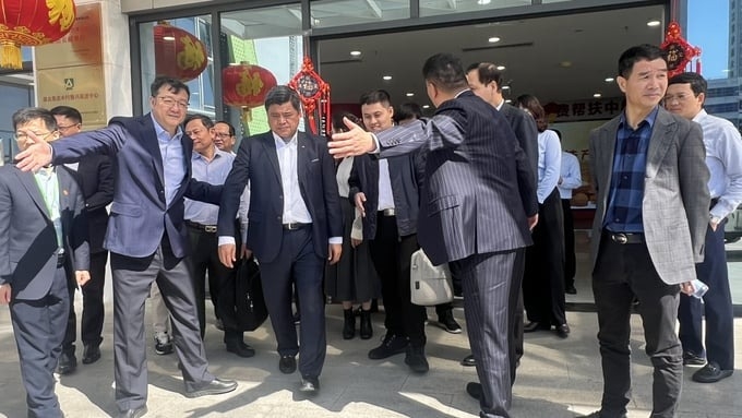 陈青南一行考察了深圳海吉星农批市场并与深圳市农产品集团股份有限公司领导进行了交流。